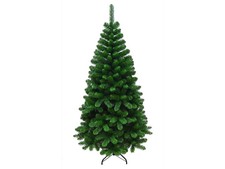 ALBERO DI NATALE ALPINO PINO VERDE ARTIFICIALE CM. 150 CON PIEDISTALLO METALLO