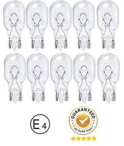 10 X 12v W16W 16W 955 921 t15 clear bulbs back-up reverse wedge capless - Picture 1 of 3