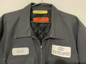 Vintage Work Jacket Red Lap XL “Fred” “Legacy Facilities Support” - Picture 1 of 3