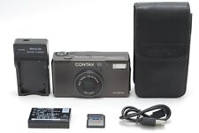 [MINT w/Case] Contax TVS Digital 5.0MP Titanium Black Compact Camera From JAPAN