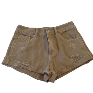 Pantalones Cortos Kendall + Kylie Denim Caqui Talla 26 Jr Nuevos - Imagen 1 de 18