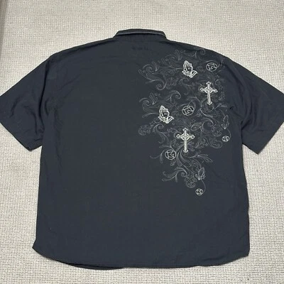 Y2K G-unit Clothing Co Men’s Sz 3XL Button Down Short Sleeve Heavyweight Hip Hop - Image 1 of 4