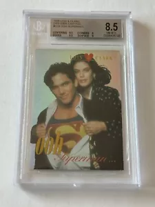 1995 Skybox TV Lois & Clark SUPERMAN Teri Hatcher & Dean Cain HOLO FOIL Card BGS - Picture 1 of 3