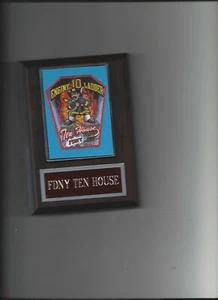 FDNY ZEHN HAUS FOTO PLAKETTE NYC MOTOR 10 LEITER FEUERWEHR FEUERWEHRLEUTE FEUERWEHR - Bild 1 von 1