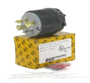 NEMA L14-30P Locking Plug - Picture 1 of 1