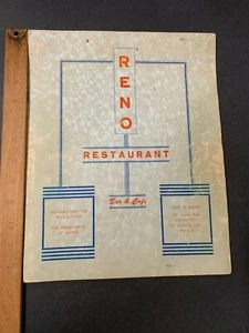 Vintage Reno Restaurant Ciudad Juarez Mexiko Chihuahua Menü Steaks mexikanisch - Bild 1 von 5