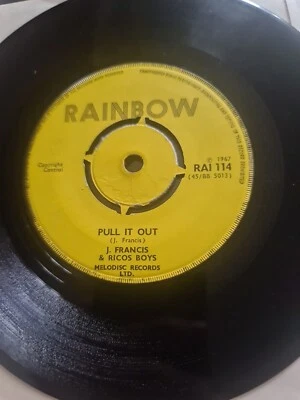 J Francis And Ricos Boys Rainbow Label 1967  RAI 114 - Image 1 of 2