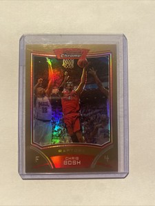2008 Chris Bosh Bowman Chrome Gold /50 SP SSP Heat Raptors HOF