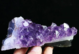 Muestra mineral racimo cristal cuarzo geoda amatista púrpura natural 334 g - Imagen 1 de 8