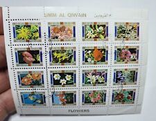 CTO Ajman State MINI  Stamps    "FLOWERS    "    [MY REF D 4]