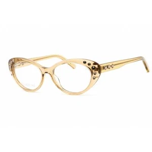 Swarovski Women's Eyeglasses Cat Eye Shiny Light Brown Plastic Frame SK5429 045 - Picture 1 of 2