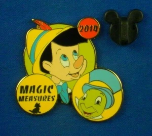 Pinocchio and Jiminy Cricket Magic Measures 2014 Pin # 102963 - Picture 1 of 4
