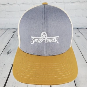 Sand Creek Golf Course Snapback Hat Cap Gray Gold One Size Adjustable Mesh - Picture 1 of 8
