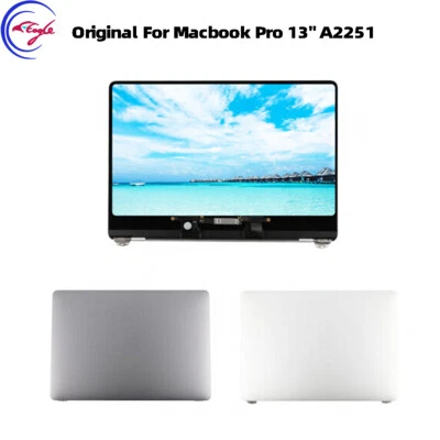 For Macbook Pro 13" A2251 2020 LCD Screen Assembly Replacement+Top Cover +Tools - Image 1 of 4
