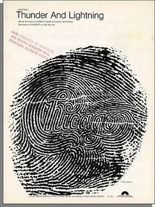 Chicago: Thunder And Lightning (Lamm/Seraphine)- 1980 ¡Partituras de piano/guitarra! - Imagen 1 de 1