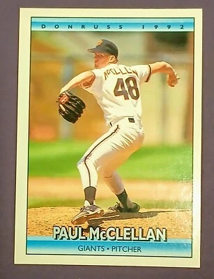 1992 Donruss - #700 Paul McClellan San Francisco Giants  - Image 1 of 2