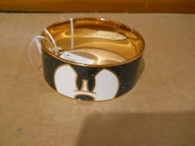Brazalete Brazalete COACH X DISNEY Mickey Mouse Pesoso Esmalte Negro F86789 Nuevo con Etiquetas Foto 1 de 4