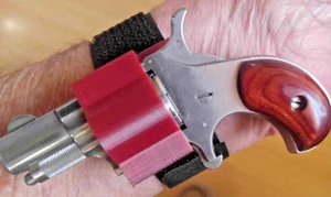 North American Arms NAA ..22 Magnum 'blood red' wrist / ankle CC holster - Picture 1 of 15