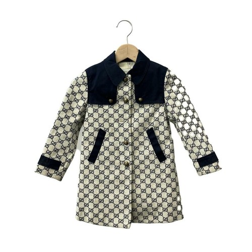 Cappotto Gucci modello GG bambini 4 dettagli danneggiati ・polsino interno: sporco ・pulsante: mancante