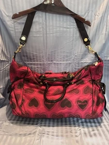 Betseyville by Betsey Johnson Hot Pink Heart Weekender Bag – NWT - Picture 1 of 7
