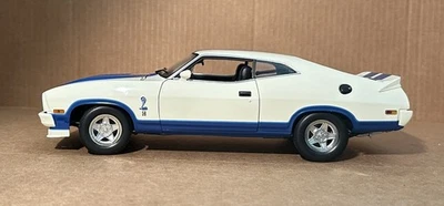 AUTOART 1/18, 1978 Ford XC Falcon Cobra Coupe, RHD,White W/Blue stripe LE Rare - Image 1 of 4