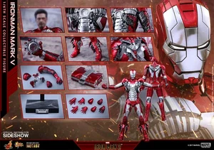 HOT TOYS - Marvel - Iron Man 2 - Mark V - Die Cast Movie Masterpiece 1:6 Action - Imagen 1 de 23
