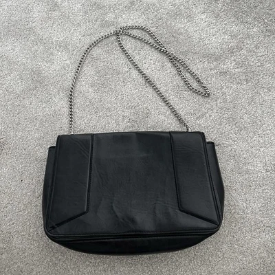 H&M Black And Silver Chain Shoulder And Crossbody Bag - Image 1 of 4