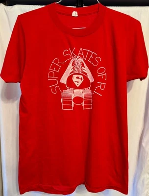 Camiseta Vintage 1980 Unissex "Super Skates of RI" pista/rolo discoteca - Imagem 1 de 4