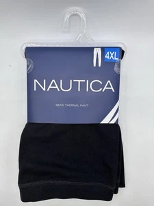 NEW ONE MENS NAUTICA DRI FUSION COTTON BASE LAYER THERMAL PANTS 4-XLARGE BLACK - Picture 1 of 3