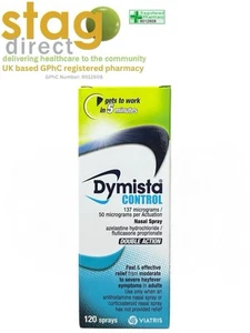 Dymista Control Nasal Spray -Allergy Relief- Azelastine+Fluticasone- UK Pharmacy - Picture 1 of 5