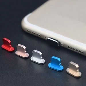 5 PCS Fiche Anti-Poussière Métal Accessoires Téléphone Breloques Prises Port Cover - Photo 1 sur 11