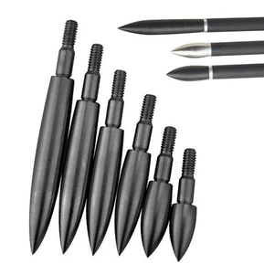 12pcs Arrowheads Broadheads 250-350gr Points Tips Archery Arrows Target Shooting - Picture 1 of 12
