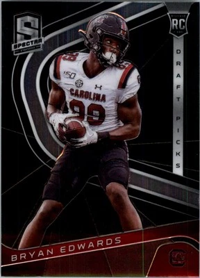 2020 Panini Spectra Draft Picks #11 Bryan Edwards - FB - Image 1 of 2