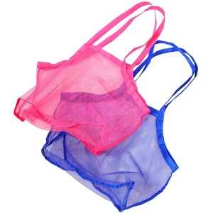 2 pezzi borse da spiaggia a rete grandi borse a rete conchiglia borsa portaoggetti a rete traspirante - Foto 1 di 12