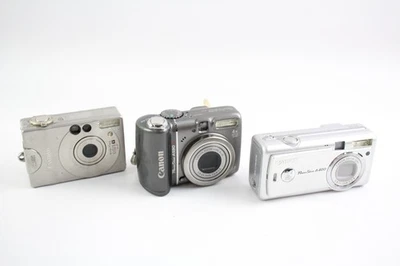 Digital Compact Cameras Working Inc Canon Ixus & Powershot x 3 - Image 1 of 4