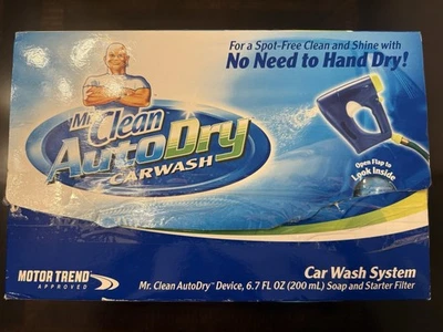 Mr Clean Auto Dry Sistema de Pulverização de Lavagem de Carro e Kit de Sabonete Inicial NOVO ESTOQUE ANTIGO - Imagem 1 de 3