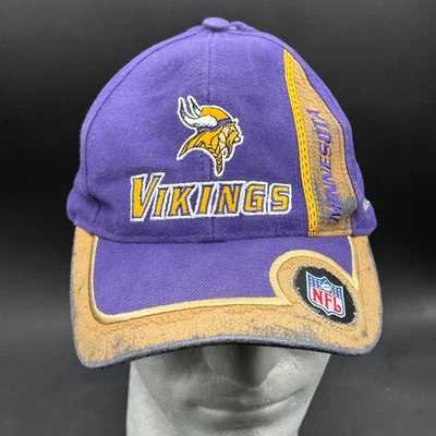 Gorra Minnesota Vikings Puma NFL Pro Line Para Hombre Ajustable Retro Púrpura Foto 1 de 4