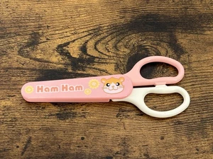 Prosciutto Prosciutto Forbici di Sicurezza Bambini Rosa Bianco Carino Animale Kawaii Stazionario - Foto 1 di 7