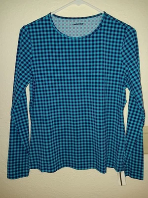 Camisa Top Atlética Pullover Informal Calce Suelto Manga Larga Pequeña Lands End para Mujer Foto 1 de 4