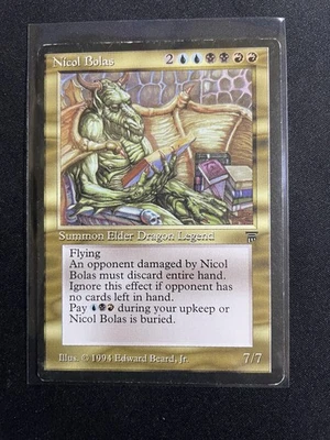 MtG X1 Nicol Bolas Legends Magic The Gathering (Dragon) - Image 1 of 2