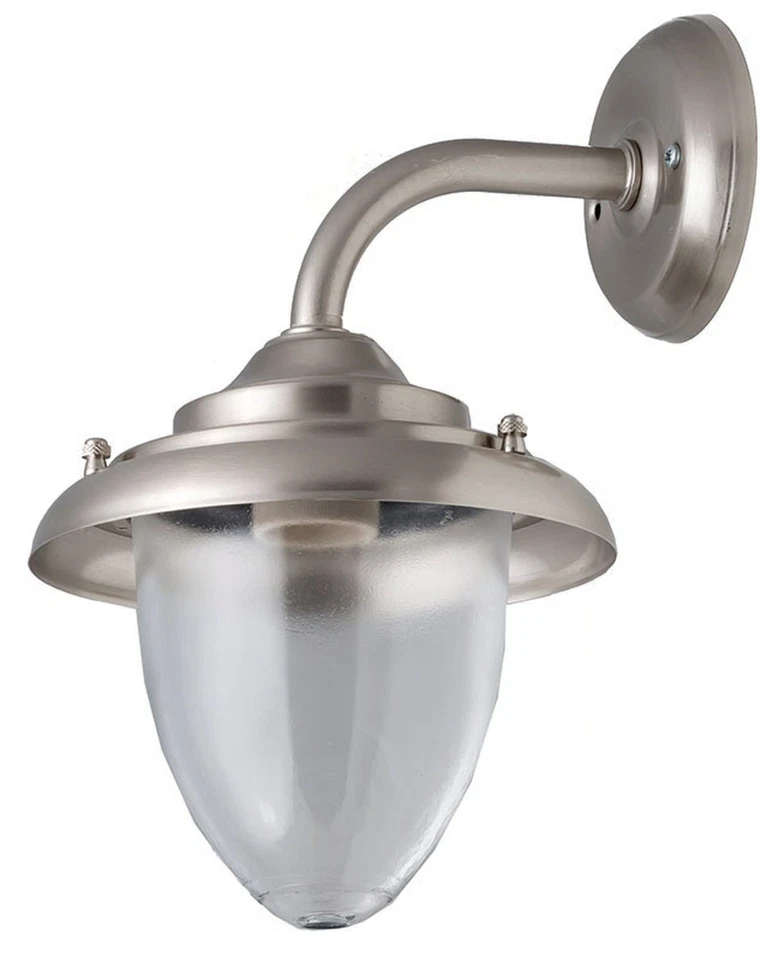 Wandleuchte Messing Glas massiv Haus Hof rostfrei Maritime Außen Lampe GREVENA - Bild 1 von 1