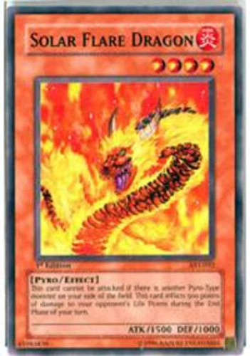 Solar Flare Dragon - AST-032 - Common - Unlimited Edition Heavily Played Ancient - Image 1 of 1