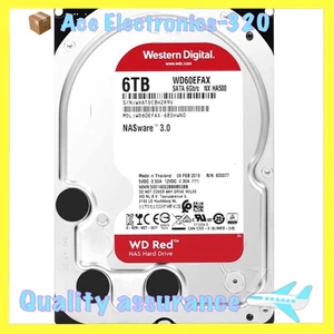 WD60EFAX Original Western Digital Red 3.5" 5400 RPM 6TB NAS Internal Hard Drive - Picture 1 of 5
