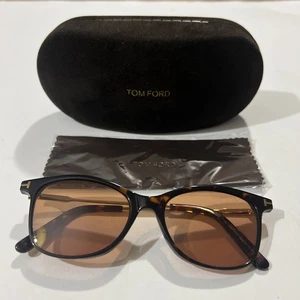 Tom Ford Sonnenbrille Schildpatt Gold TF5510 052 - 54-17 140 Braun Dunkel Havanna - Bild 1 von 24