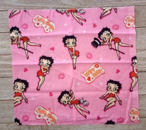 Tela de coser de franela regordete Betty Boop longitud artesanal pieza 10"x 9,5" nueva - Imagen 1 de 2