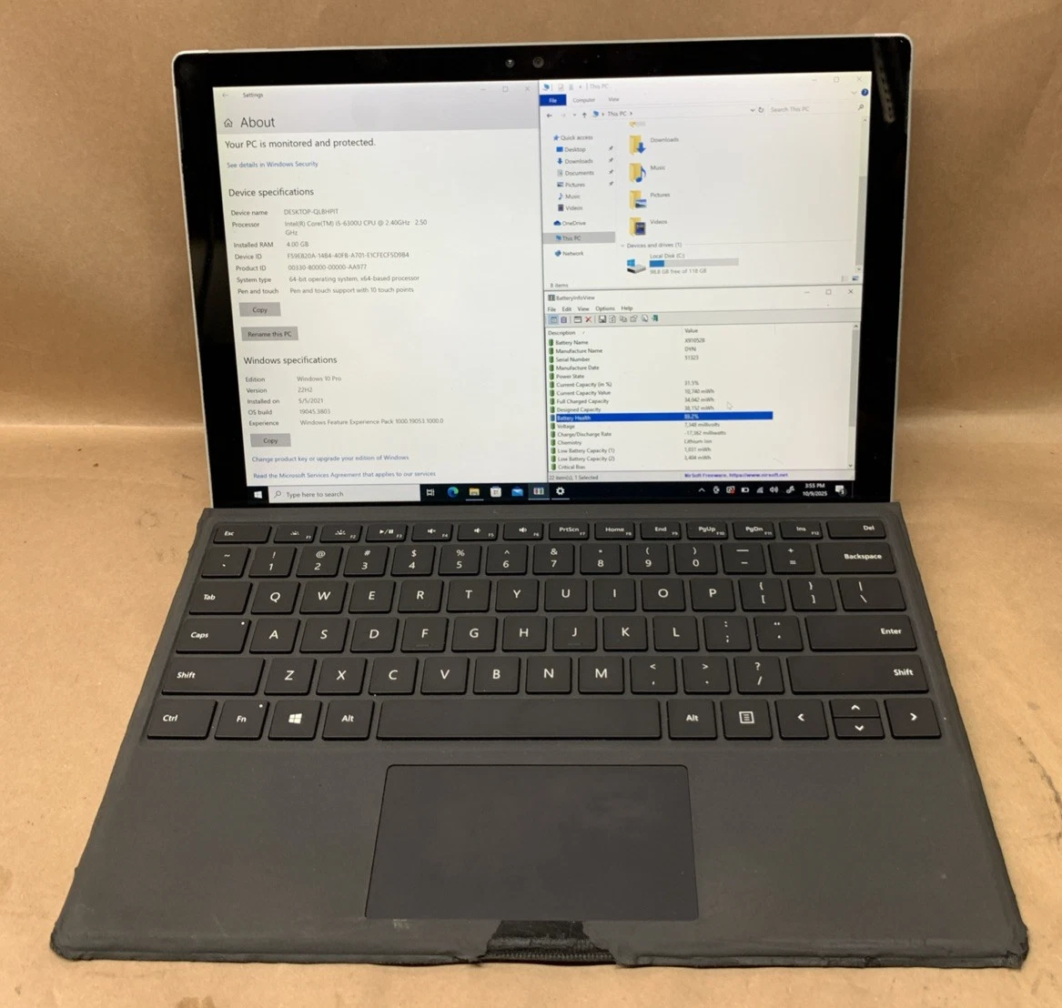 Microsoft Surface Pro Intel Core i5 6th Gen. PC Laptops & Netbooks