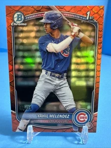 Yahil Melendez 2025 Bowman cromo #BCP-222 1er reptil naranja/25 cachorros (3) - Imagen 1 de 5
