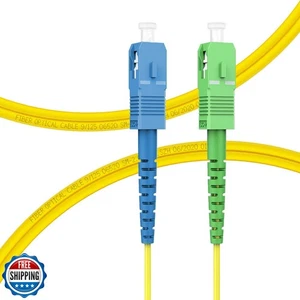 FLYPROFiber - OS2 Cavo in fibra ottica da SC/UPC a SC/APC 1 M/3 piedi, fibra monomodale - Foto 1 di 5