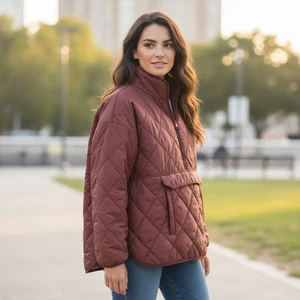 Alpine Design Women’s Quilted Anorak Jacket Coat Rust Size XL New - Picture 1 of 8