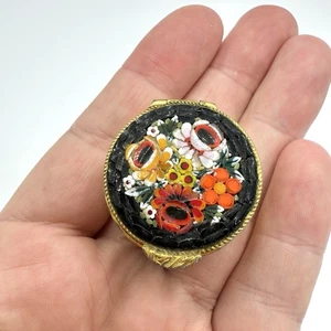 Pillendose Pillendöschen Dose Mikromosaik Handgefertigt Vintage - Bild 1 von 12